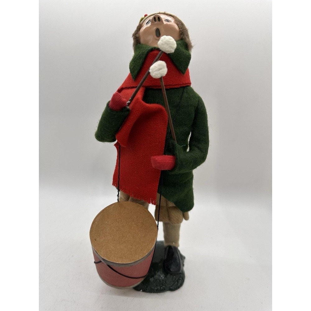 Vintage Byers Choice 1984 Drummer Boy‎ Caroler Signed Bumpy Base 9.5" USA